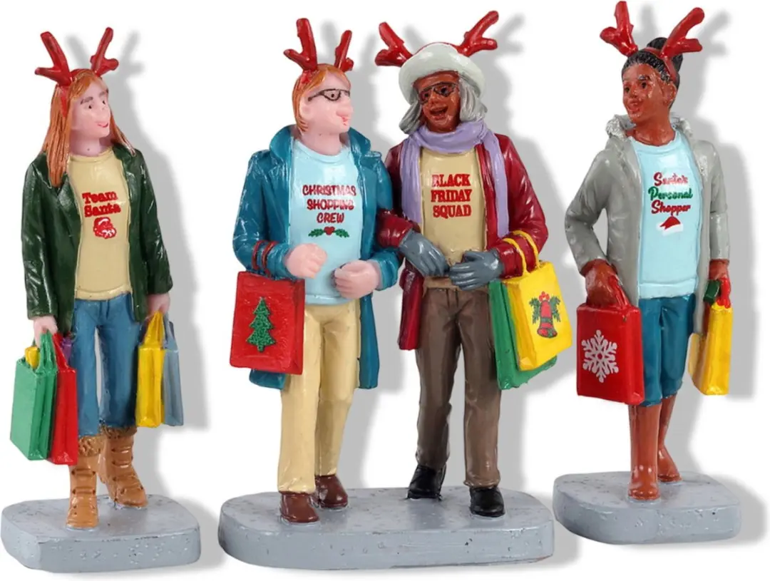 Lemax Girls Christmas Shopping Trip Kerstset - 3 Stuks