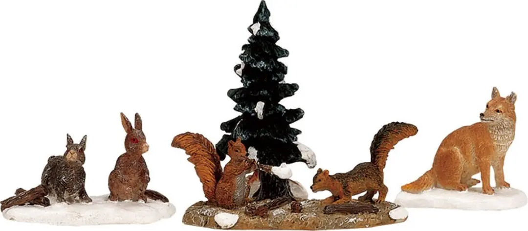 Lemax Kerstdorp Bosdieren Figuren