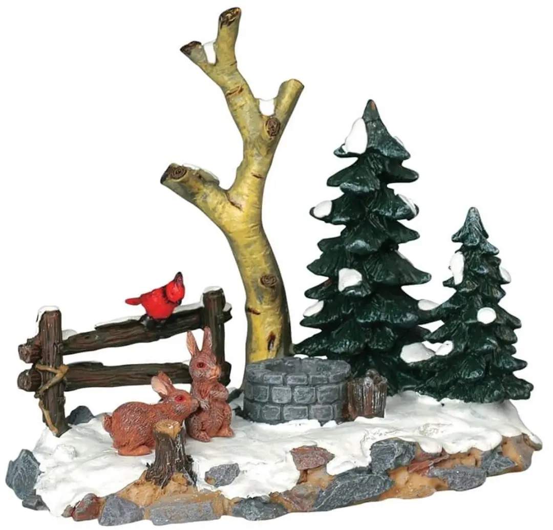Lemax Curious Bunnies Kerstdecoratie - Kleurrijk