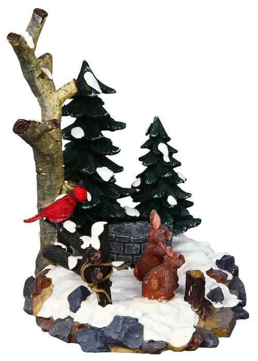 Lemax Curious Bunnies Kerstdecoratie - Kleurrijk