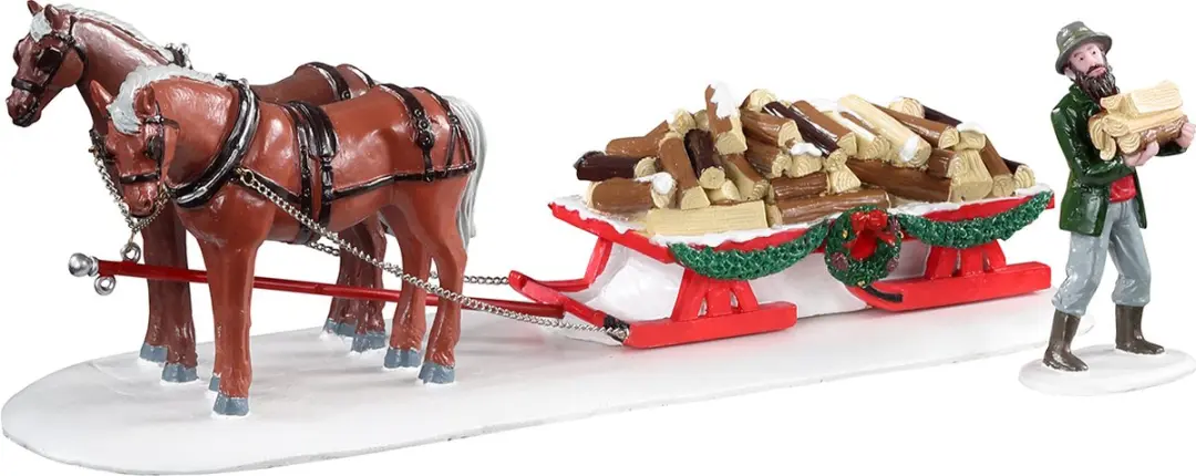 Lemax Firewood Delivery Set