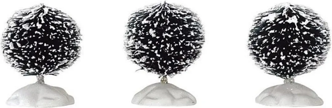 Lemax Round Bristle Tree Mini Kersthuisjes