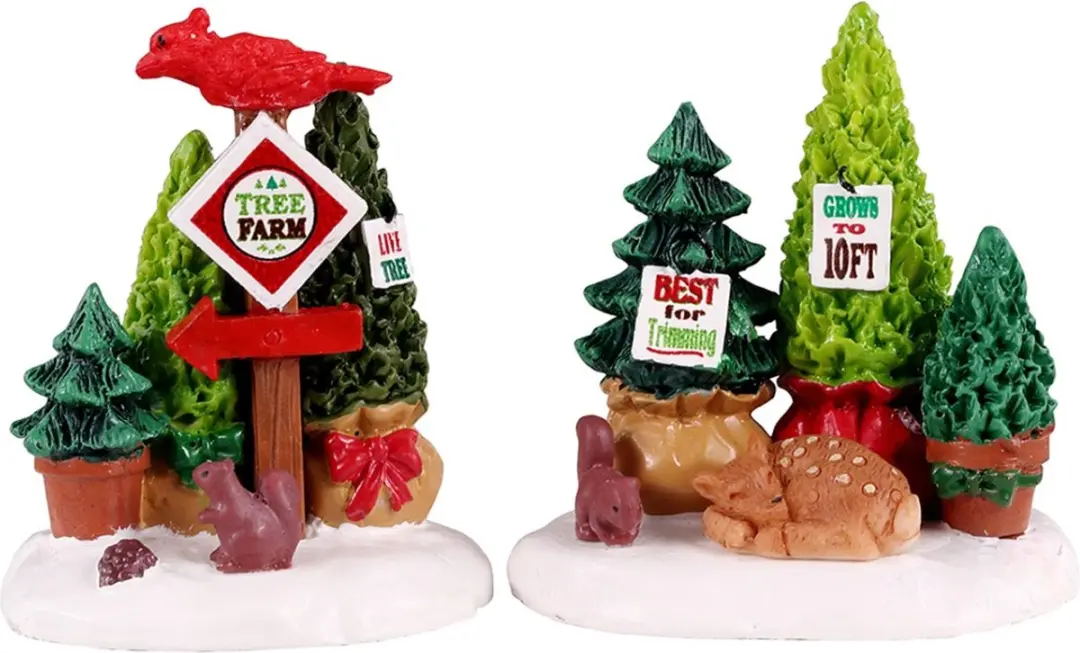 Lemax Tree Farm Display Set