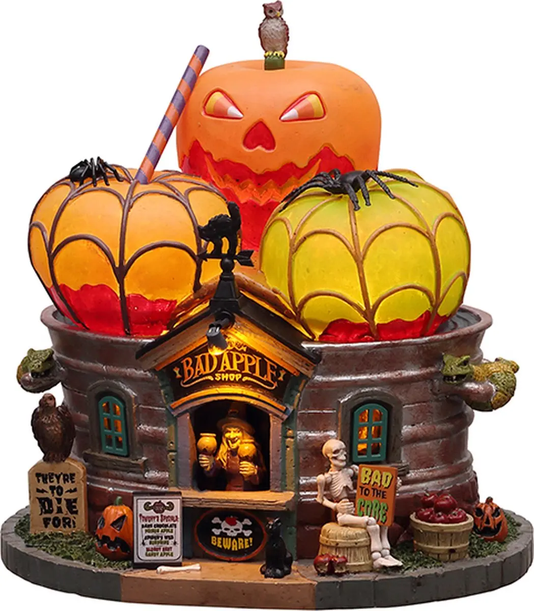 Lemax The Bad Apple Shop Kersthuisjes & Kerstdorp - 4.5V - afbeelding 6 van 6