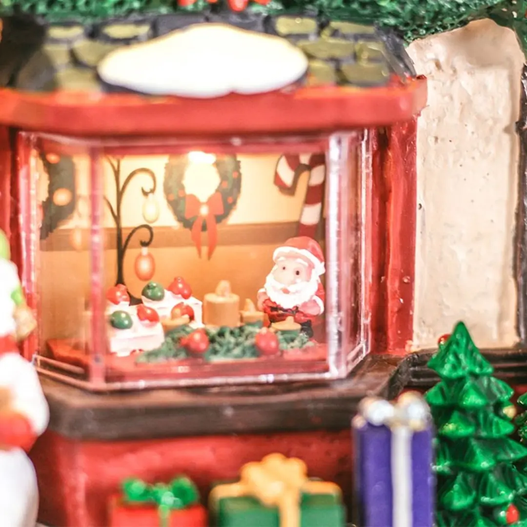 Lemax Christmas Supply Loft Verlicht Gebouw - Rookeffect