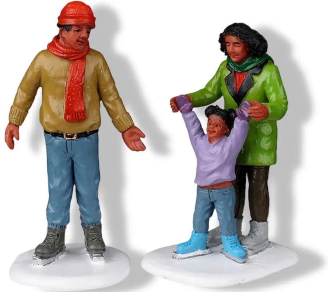 Lemax Family Ice Follies Kersthuisjes Set - 2 Stuks - Multicolor