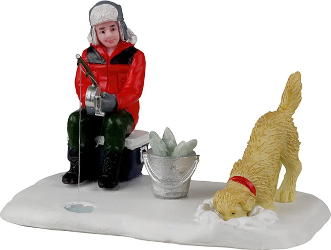 Lemax Ice Fishing Buddies Kersthuisjes Multicolor