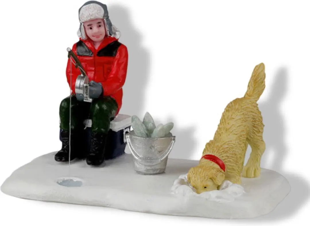 Lemax Ice Fishing Buddies Kersthuisjes Multicolor