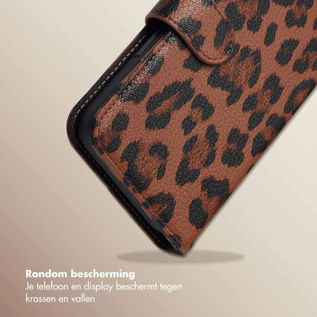 Selencia Hoesje iPhone 14/13 Sabi Bookcase - Mocha Brown