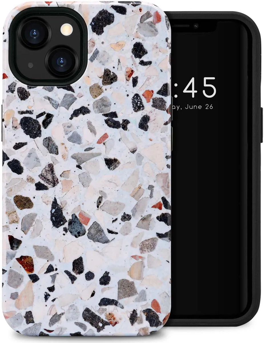 Selencia Hoesje iPhone 13 Chic Terazzo