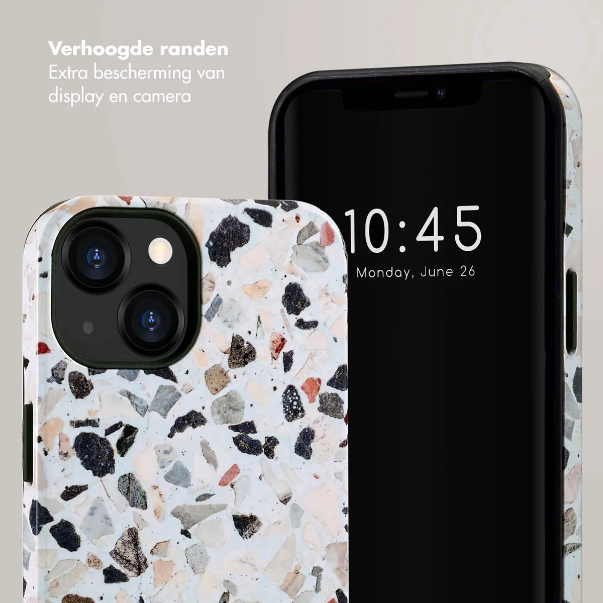 Selencia Hoesje iPhone 13 Chic Terazzo
