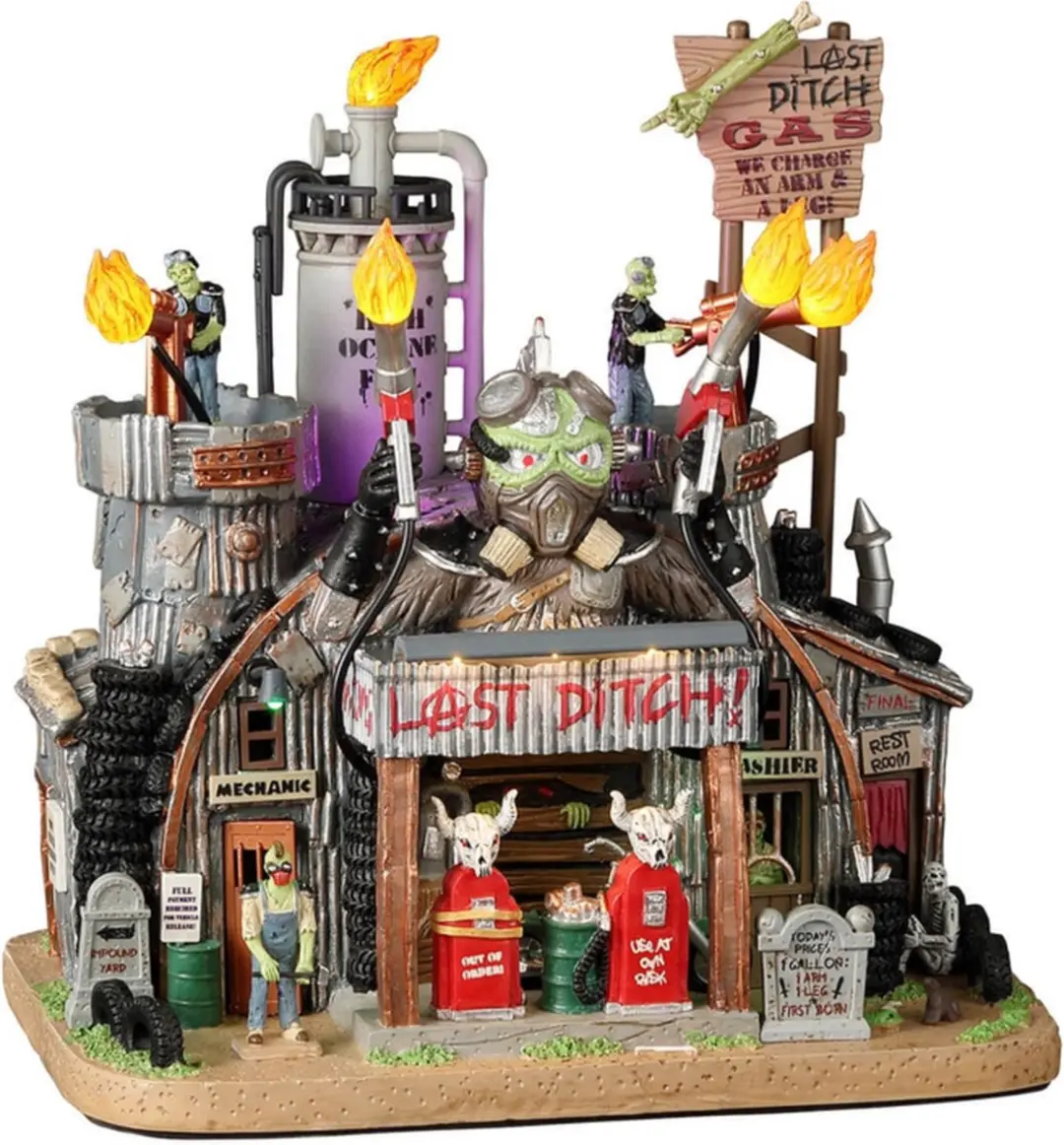 Lemax Last Ditch Gas & Salvage Kersthuisjes - Multicolor