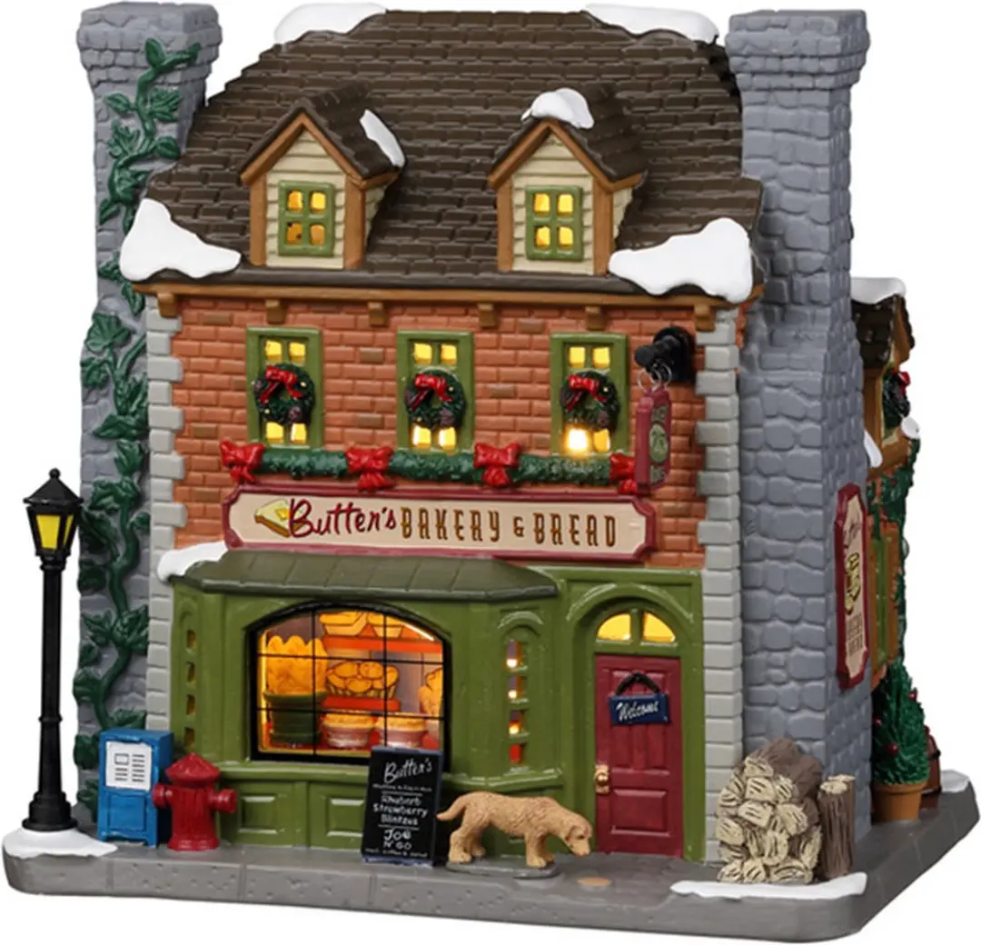 Lemax Butter's Bakery & Bread Verlichte Gebouw - Meerkleurig - afbeelding 4 van 6