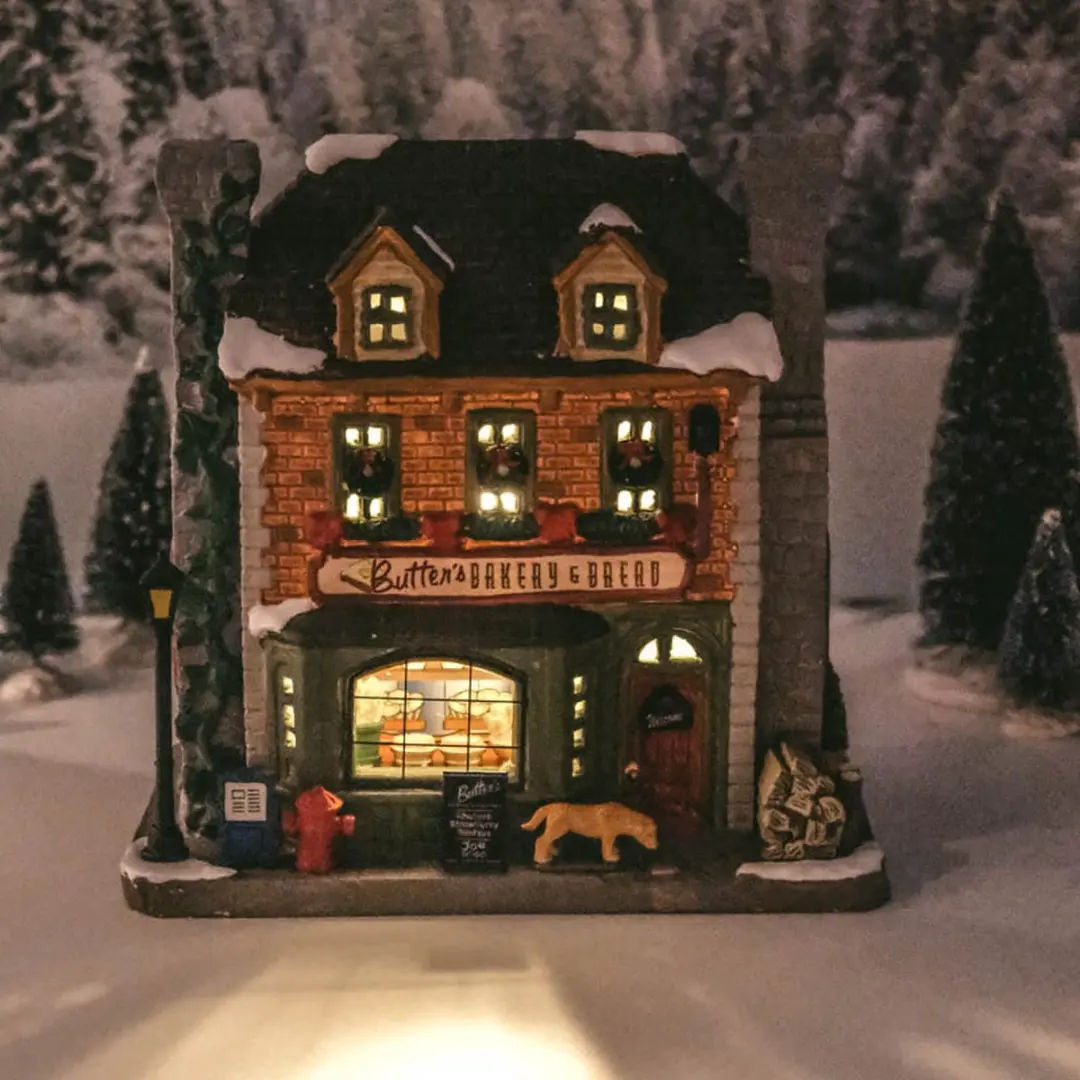 Lemax Butter's Bakery & Bread Verlichte Gebouw - Meerkleurig - afbeelding 5 van 6