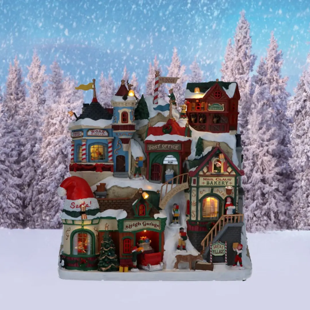Lemax The Elf Workshop Verlicht Kerstdorp