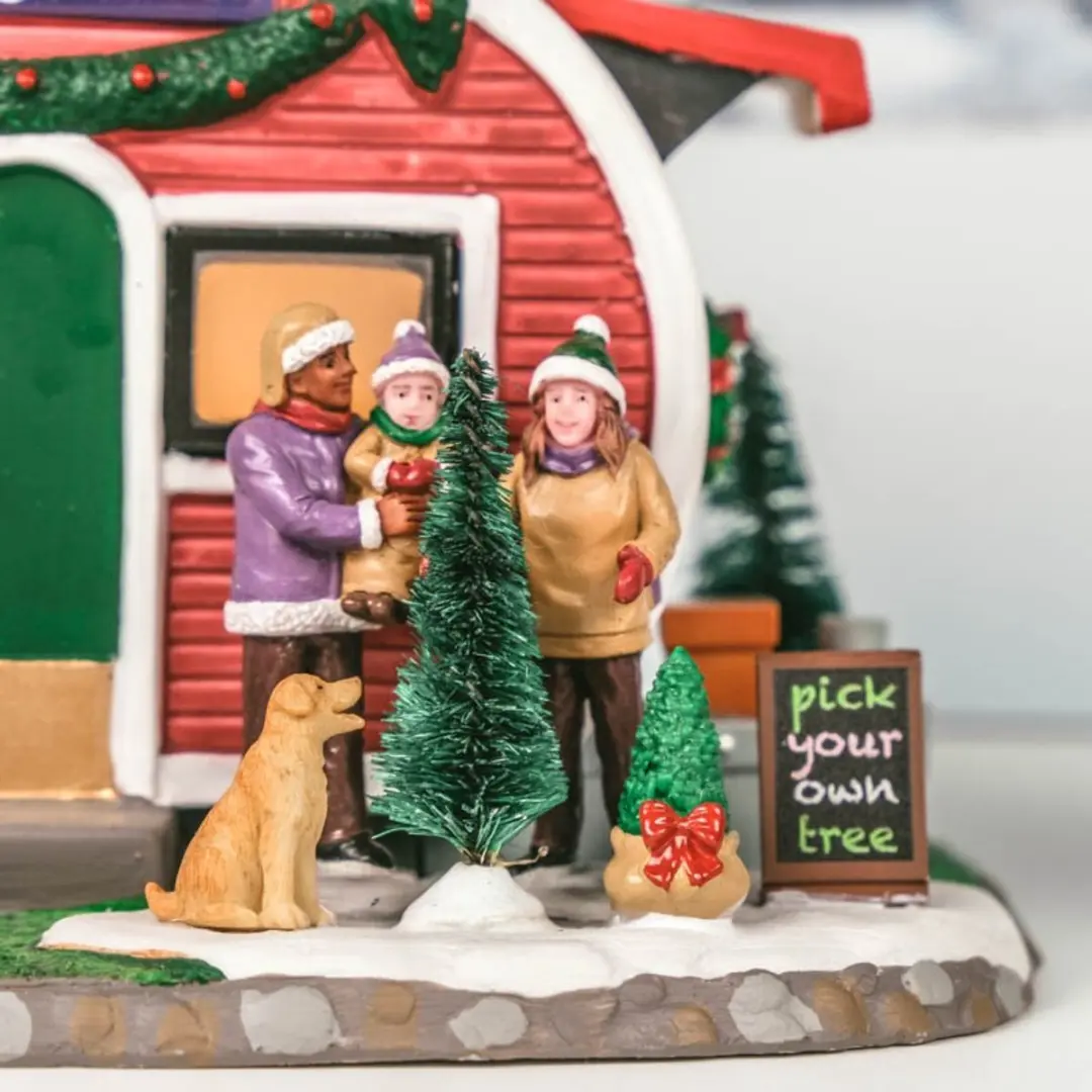 Lemax Farm Fresh Christmas Trees Verlicht Figuur - Meerkleurig