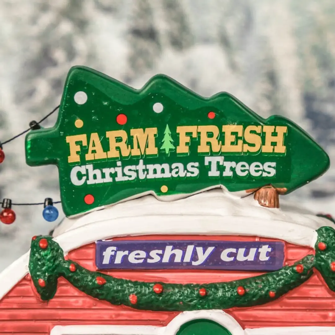 Lemax Farm Fresh Christmas Trees Verlicht Figuur - Meerkleurig