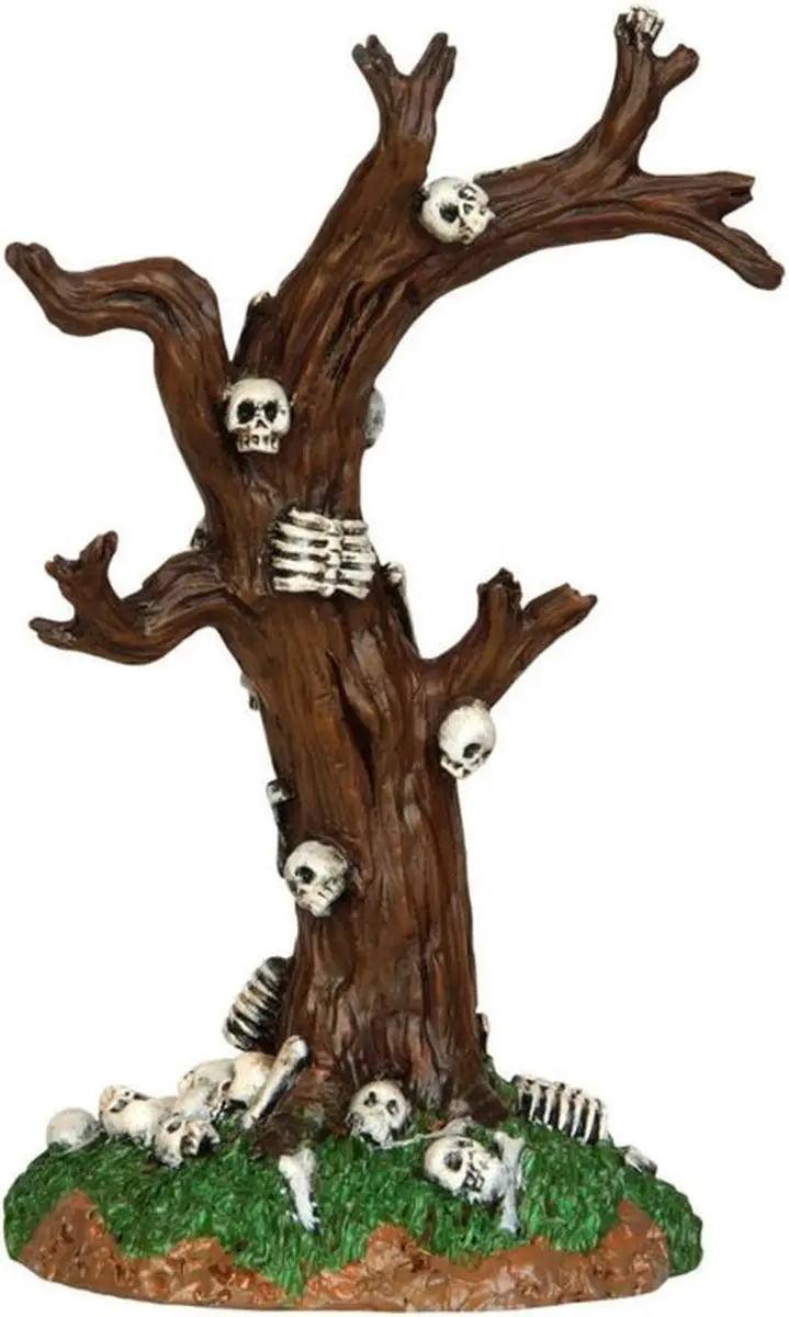Lemax Spooky Town Skeleton Tree - Bruin/Wit