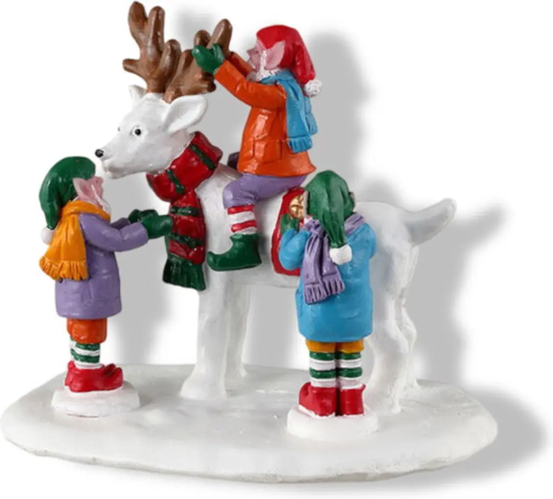 Lemax Reindeer Snowman - 1 Stuks - Mehrfarbig