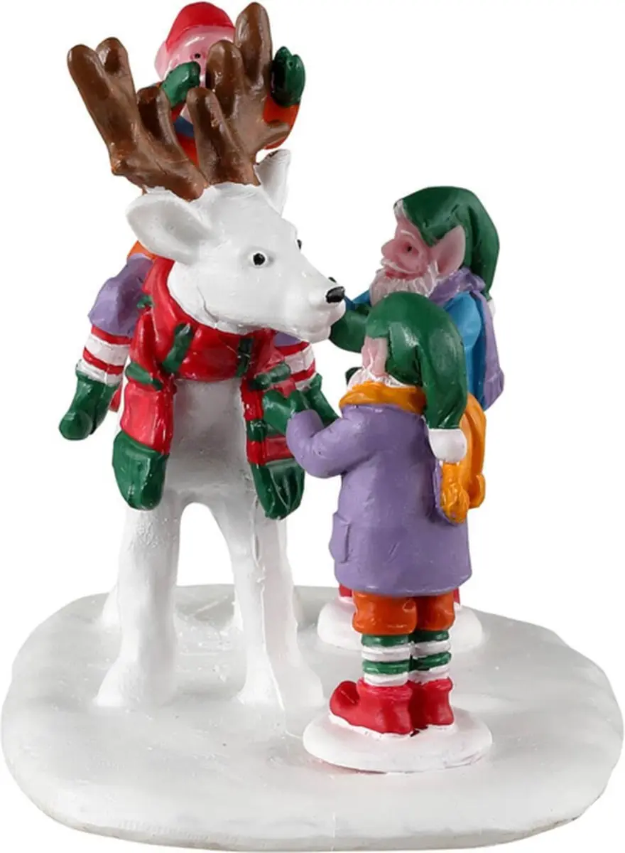 Lemax Reindeer Snowman - 1 Stuks - Mehrfarbig