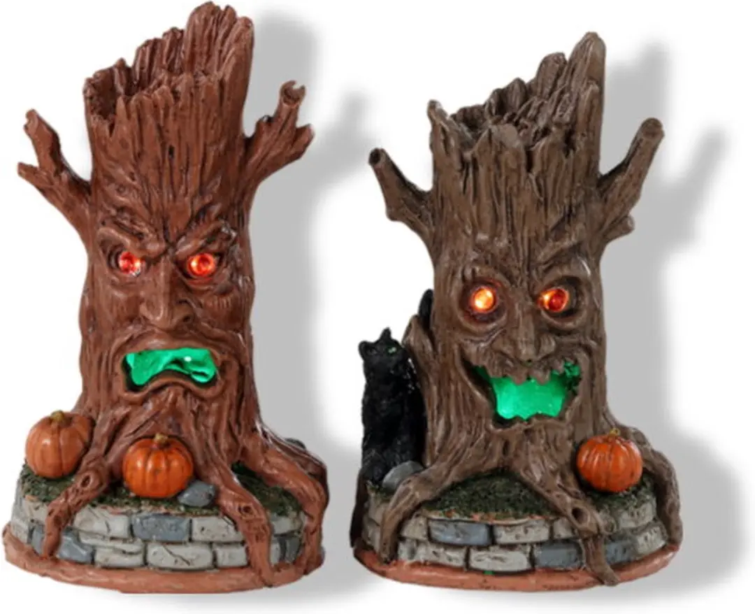 Lemax Spooky Town Haunted Tree Trunks - Lichtgevend - Mix