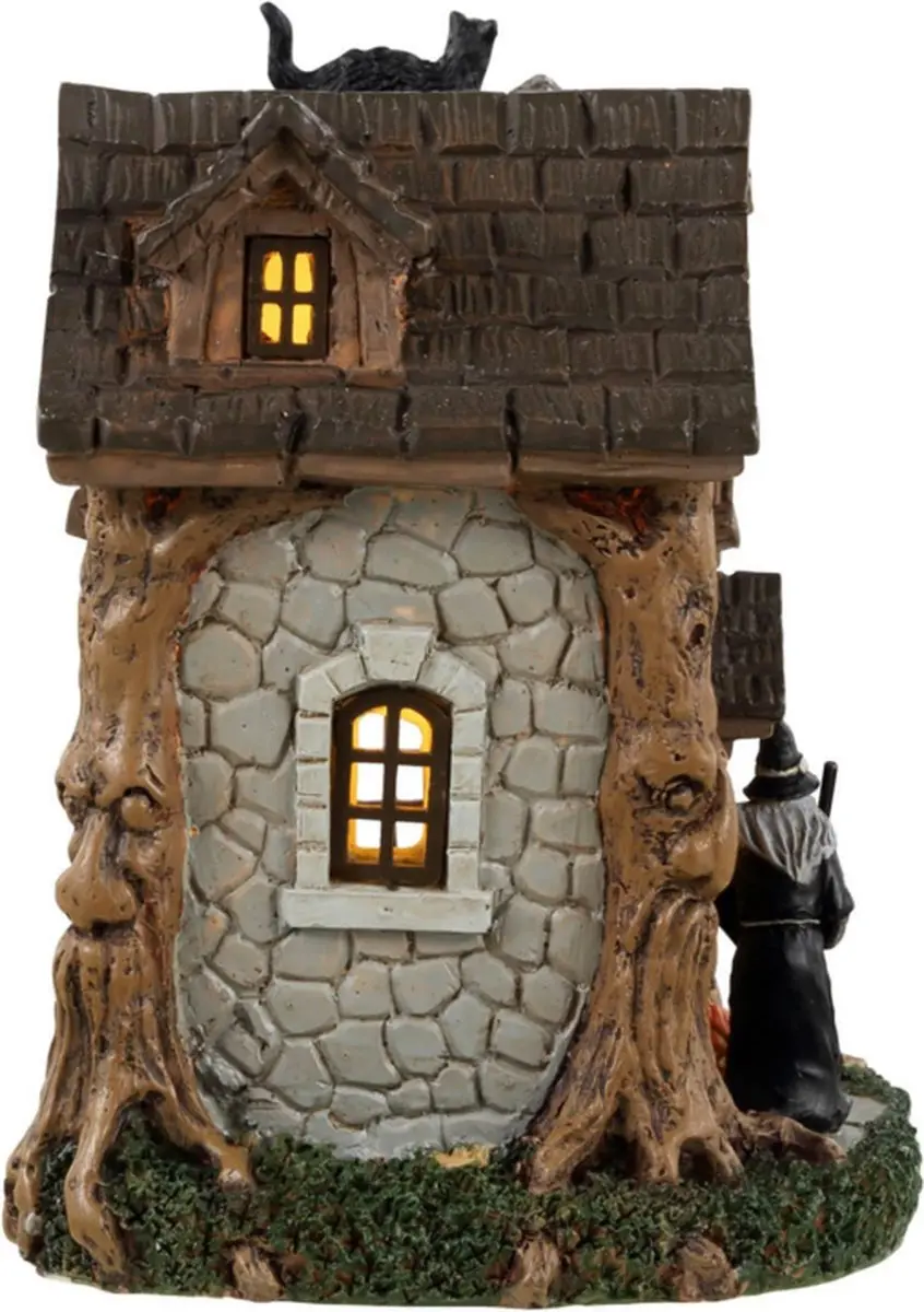 Lemax Spooky Town Wanda's Cottage Verlicht Gebouw - Batterij