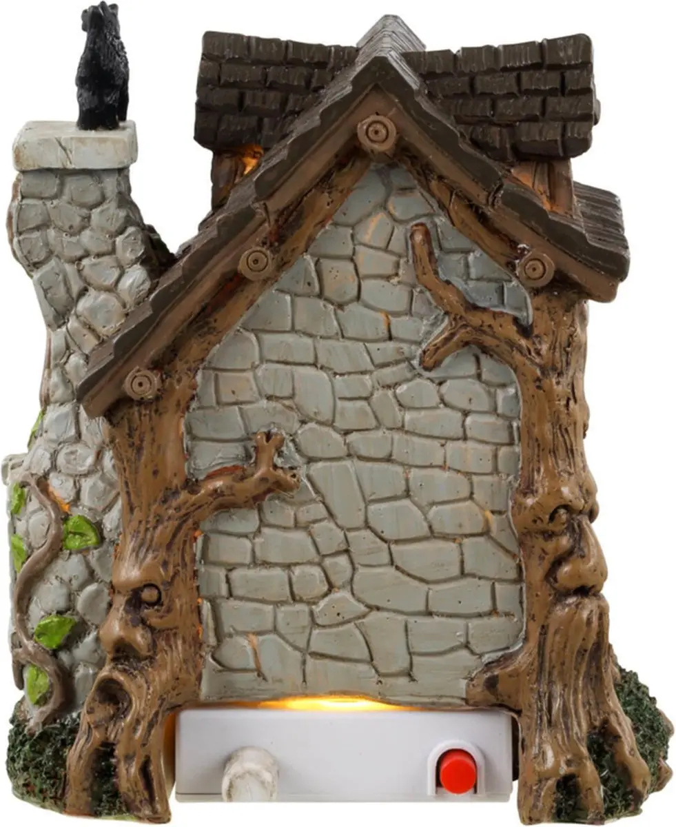 Lemax Spooky Town Wanda's Cottage Verlicht Gebouw - Batterij