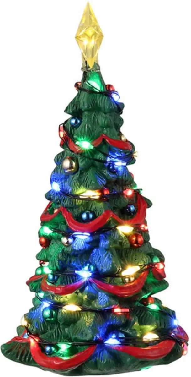 Lemax Joyful Christmas Tree 12.5cm - Verlicht - Meerkleurig