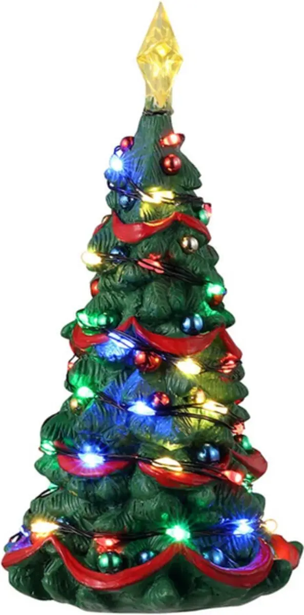 Lemax Joyful Christmas Tree 12.5cm - Verlicht - Meerkleurig