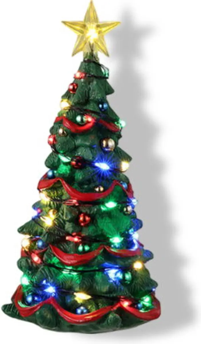 Lemax Joyful Christmas Tree 12.5cm - Verlicht - Meerkleurig