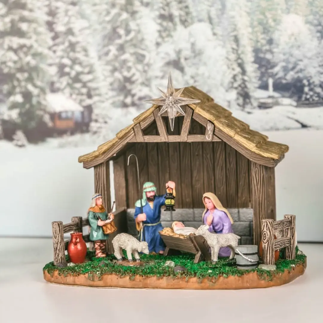 Lemax Nativity Scene Verlicht Tafelstuk - Neutraal