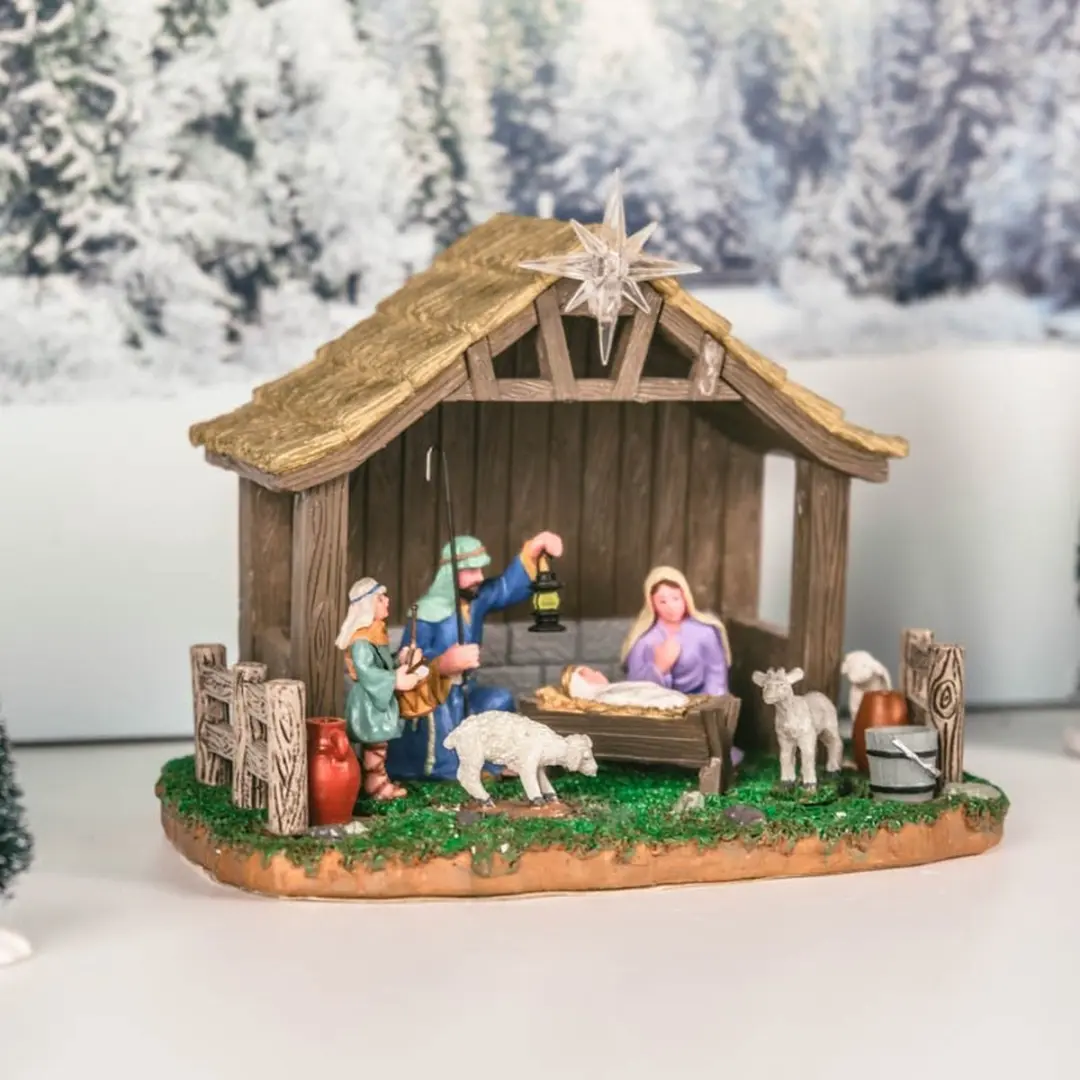 Lemax Nativity Scene Verlicht Tafelstuk - Neutraal