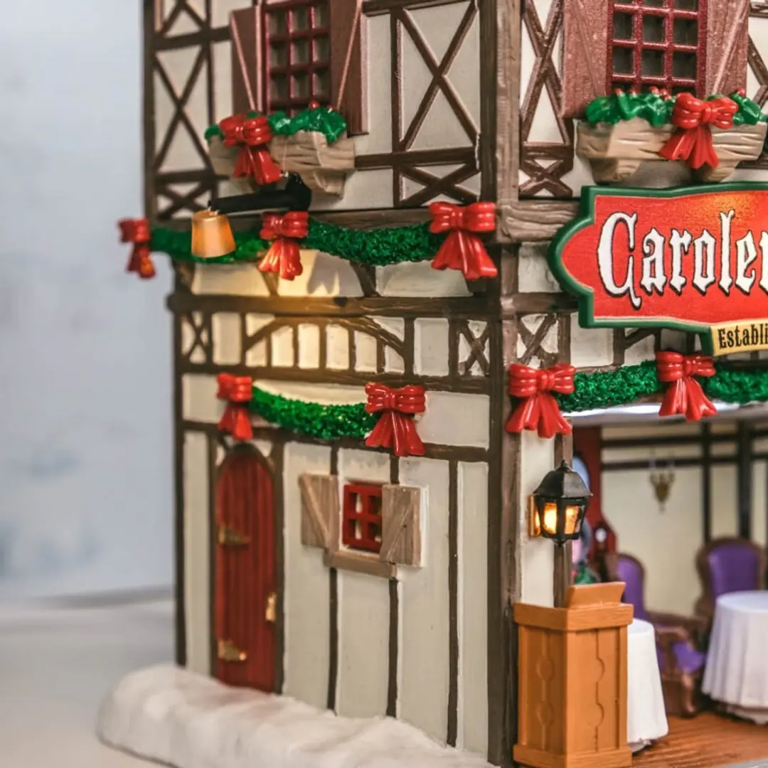 Lemax Carolers Cafe Verlicht Gebouw - 1 Stuks - Meerkleurig - afbeelding 6 van 6