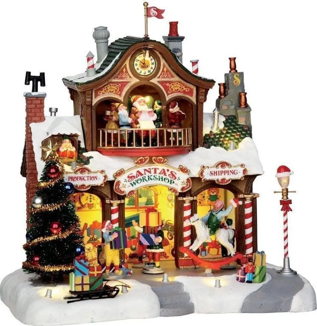 Lemax Kerstdorp Santa's Workshop - met verlichting