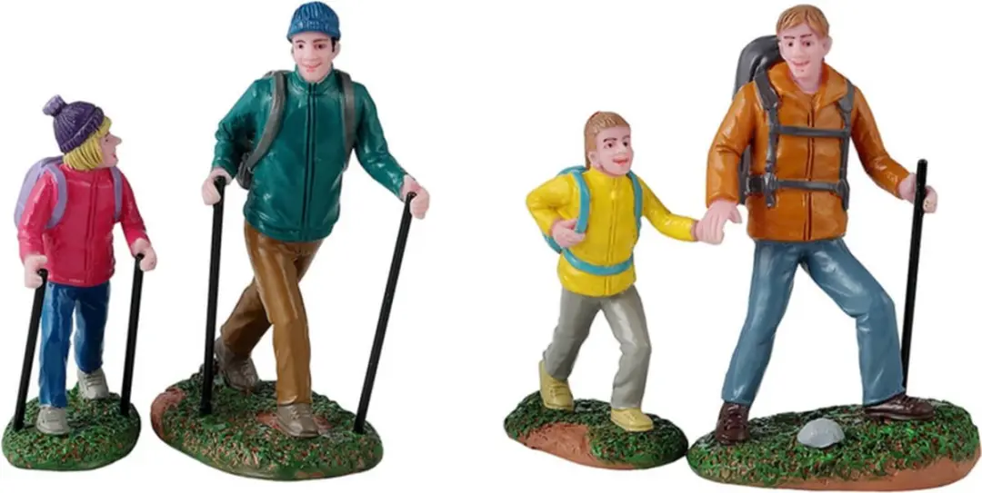 Lemax Father And Daughter Hikers Set
