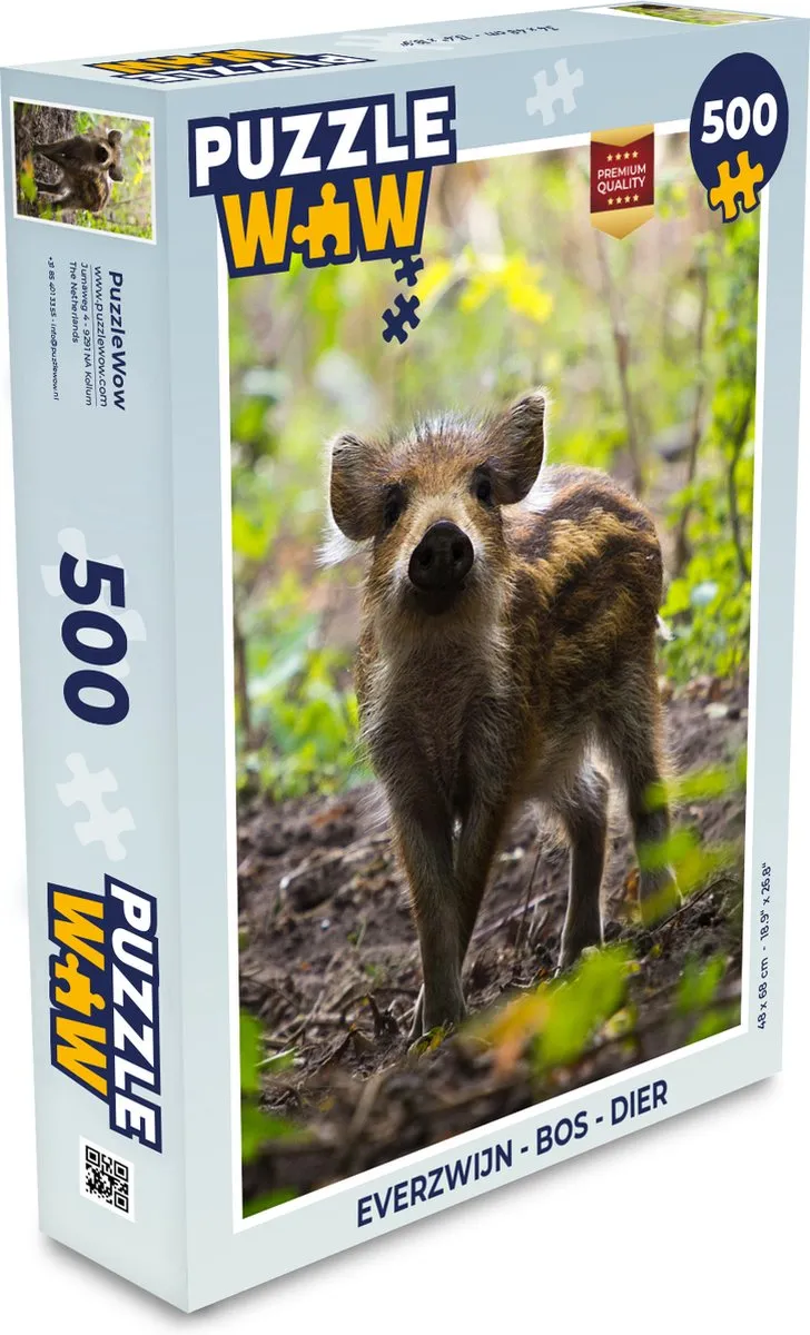 PuzzleWow Everzwijn Bos Legpuzzel 500 Stuks
