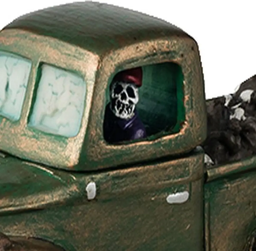 Lemax Spookytown Vuilniswagen