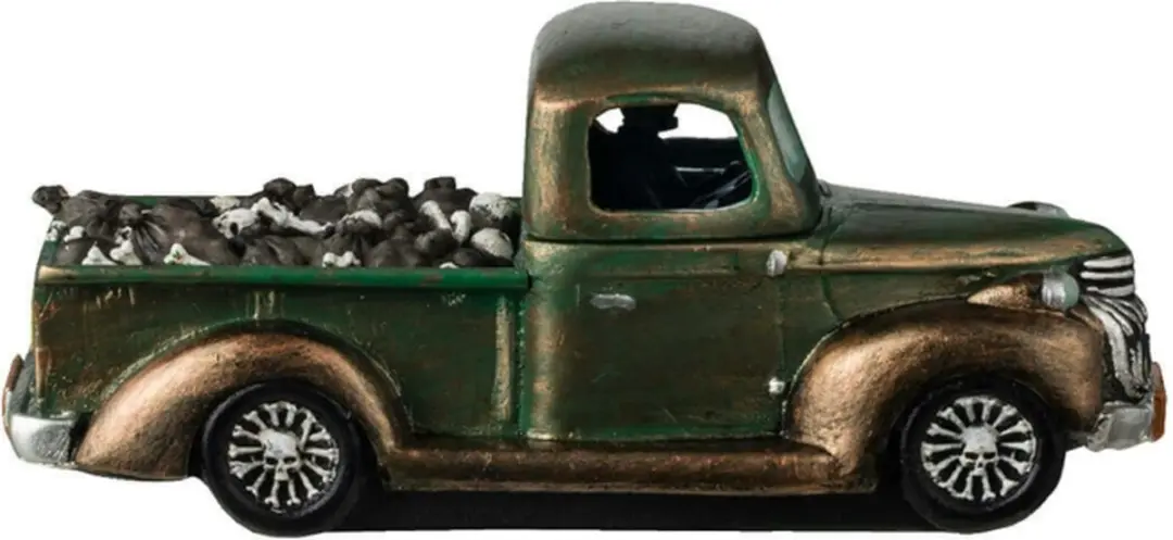 Lemax Spookytown Vuilniswagen