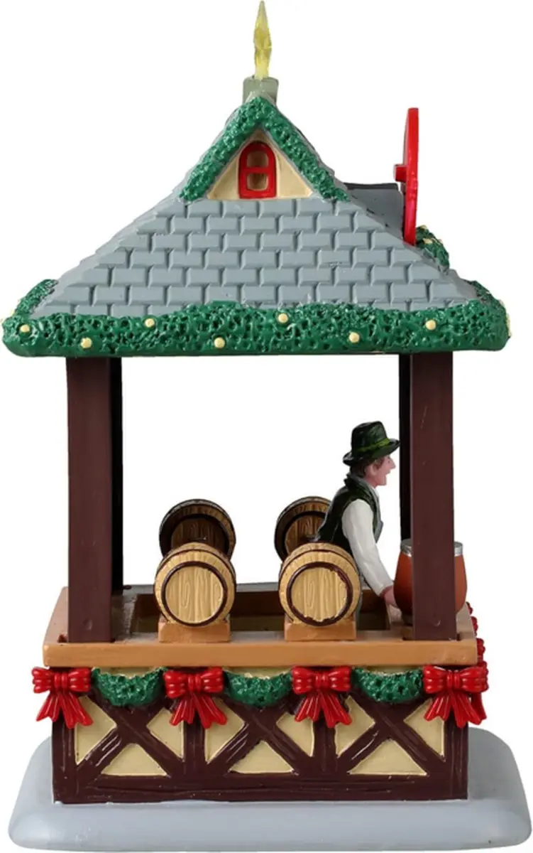 Lemax Gluhwein Booth Tafelstuk - Caddington Village - Meerkleurig