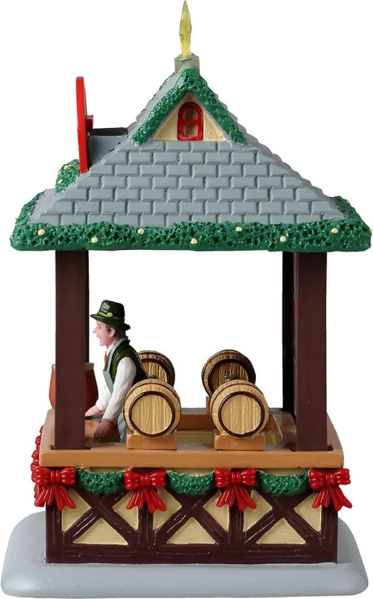 Lemax Gluhwein Booth Tafelstuk - Caddington Village - Meerkleurig