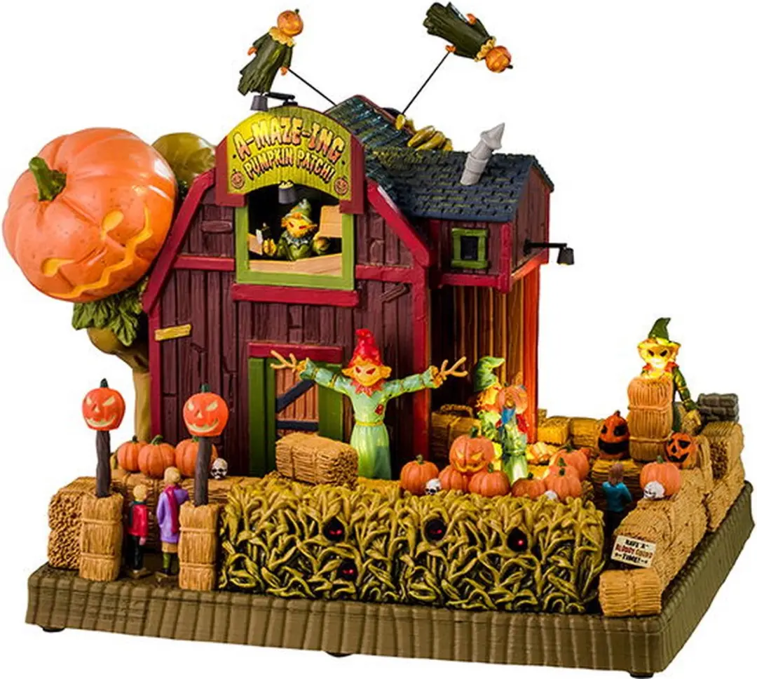 Lemax Spooky Town A-Maze-Ing Pumpkin Patch Bewegend Huisje - afbeelding 4 van 4