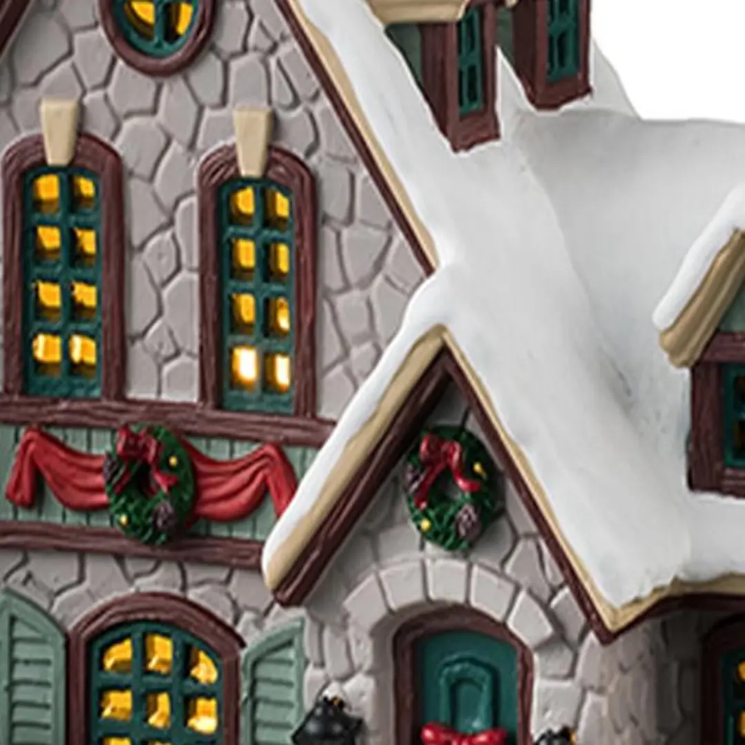 Lemax White Christmas Verlicht Gebouw - Wit