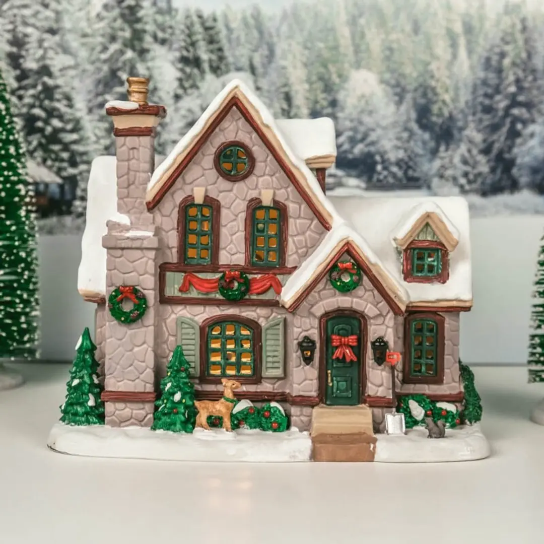 Lemax White Christmas Verlicht Gebouw