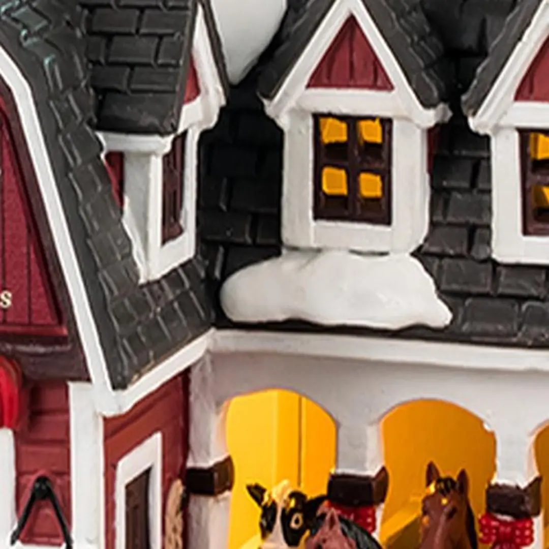 Lemax Red Barn Veterinary Hospital - 1 Stuks - Mehrfarbig