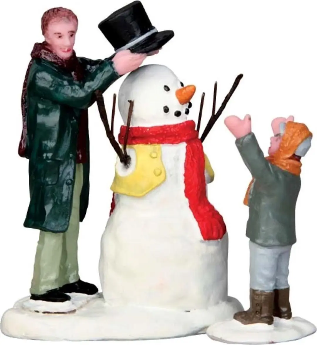 Lemax Sharp-dressed Snowman Kersthuisjes - 2 Stuks - Neutraal