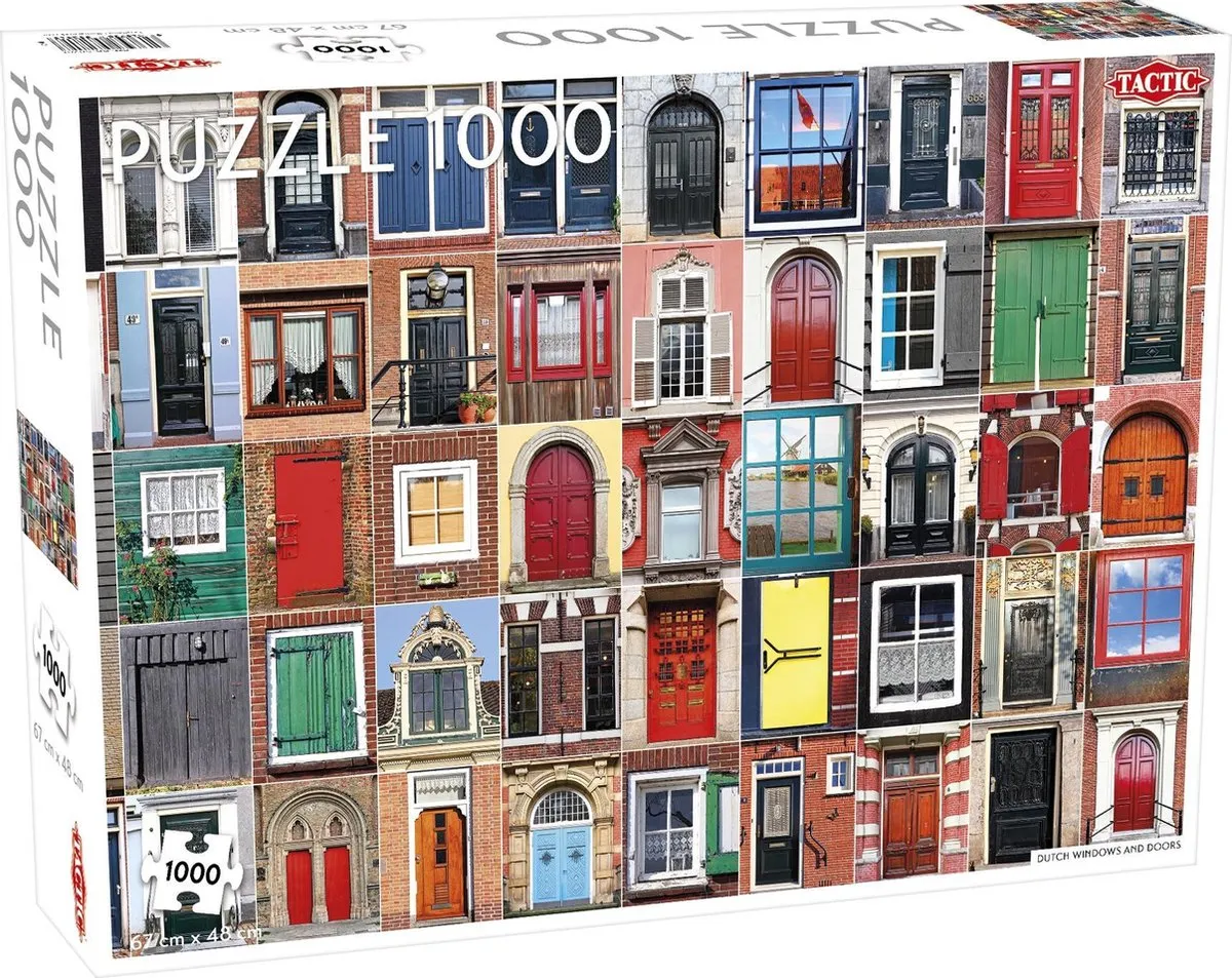 Tactic Dutch Windows and Doors Puzzel 1000 Stuks - MPN 58264