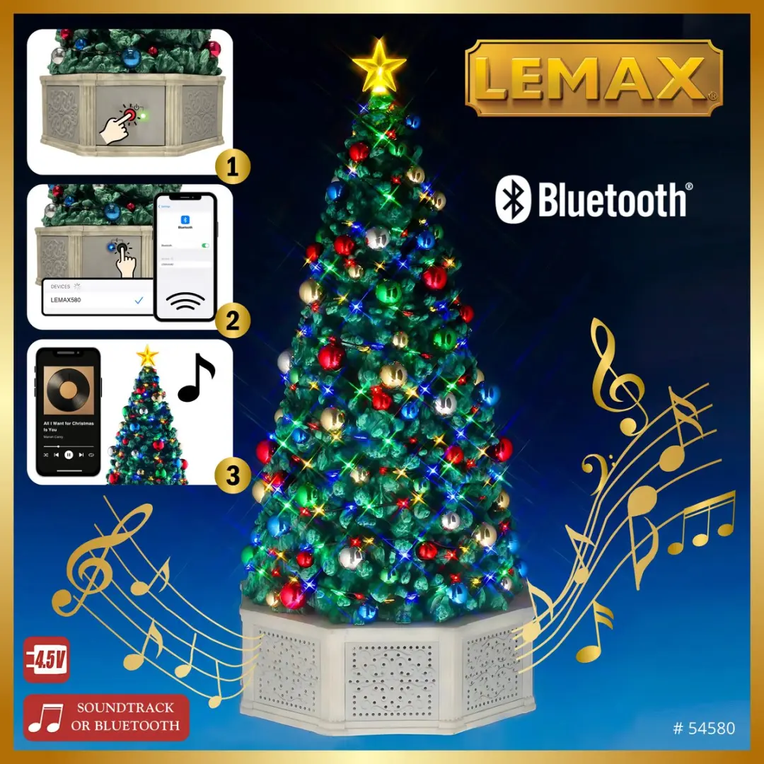 Lemax Musical Tree Have A Blue Christmas - Meerkleurig