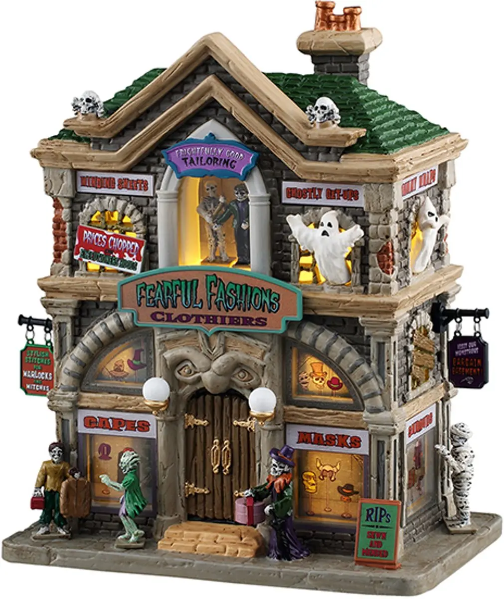 Lemax Spooky Town Fearful Fashions Clothiers 2025