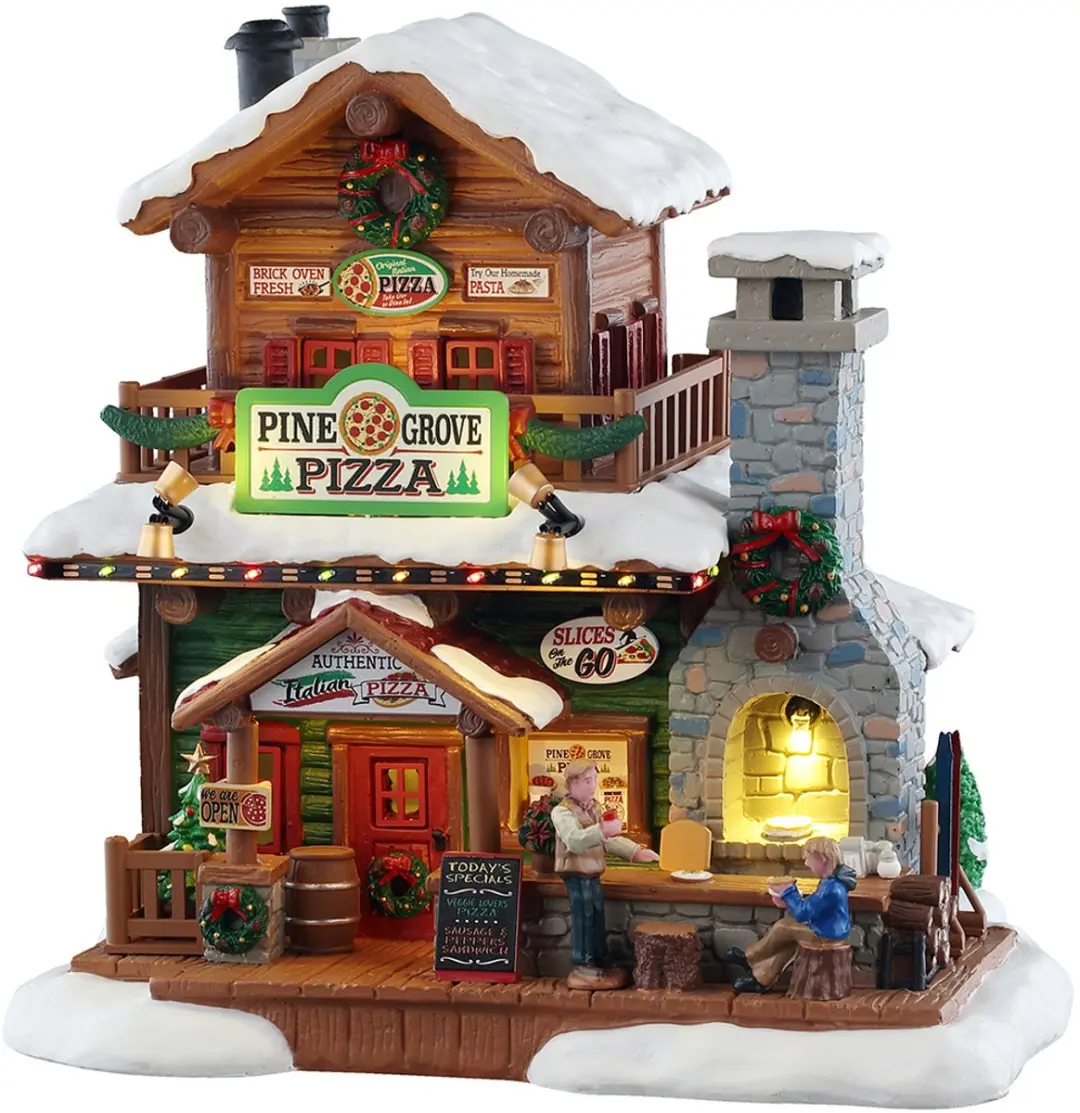 Lemax Pine Grove Pizza - Multicolor