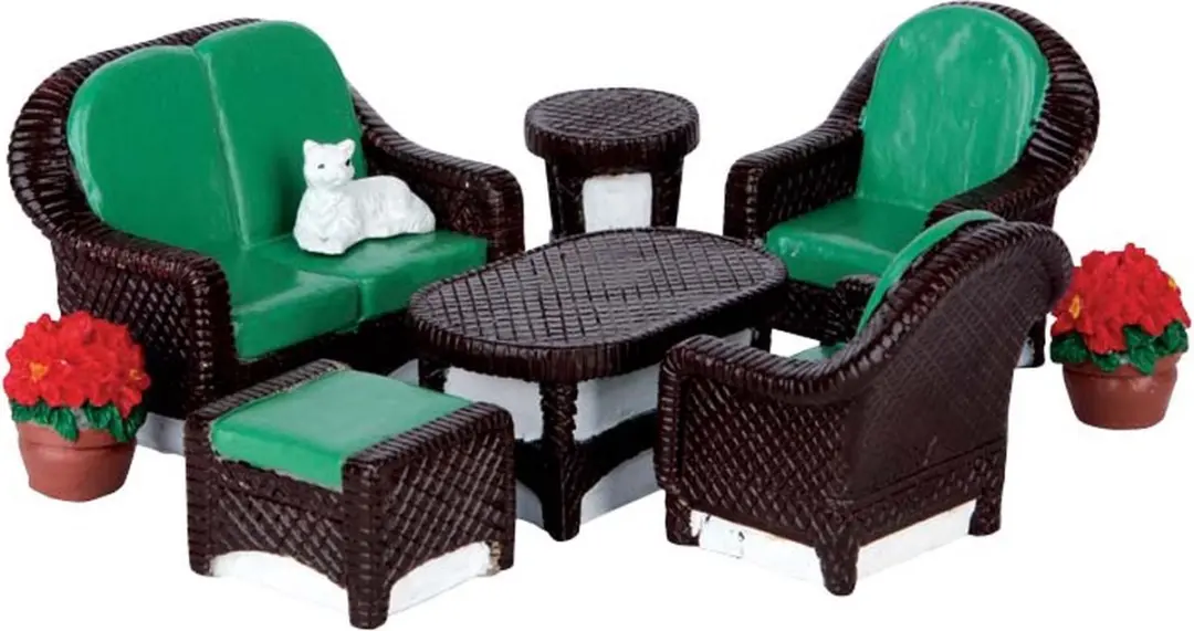 Lemax Wicker Lawn Set 2016